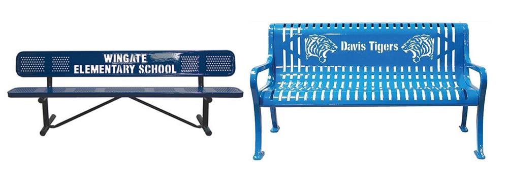 Laser Cut Logos - Custom Thermoplastic Benches